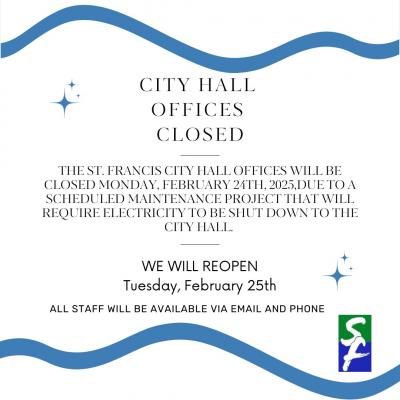 Offices Closed 2-24-25 