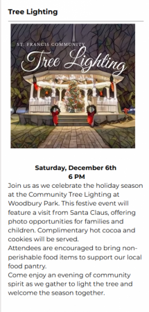 Community Tree Lighting 2025 Community Tree Lighting 2025