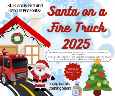 Santa Fire Truck 2025