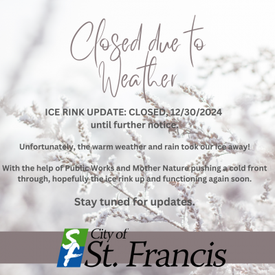 Ice Rinks Closed 
