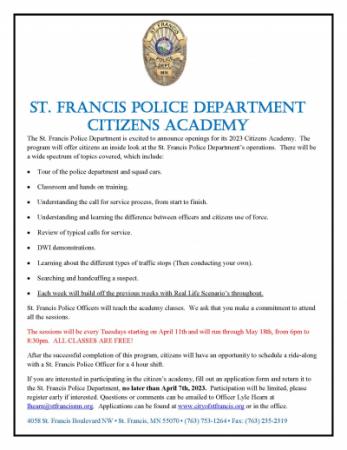 2023 Citizens Academy 