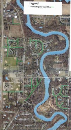 Seal Coating & Crackfilling Map 2019