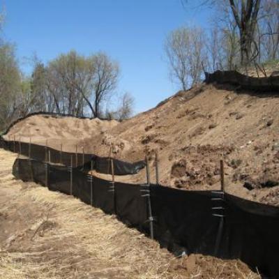 Construction Site Silt Fence