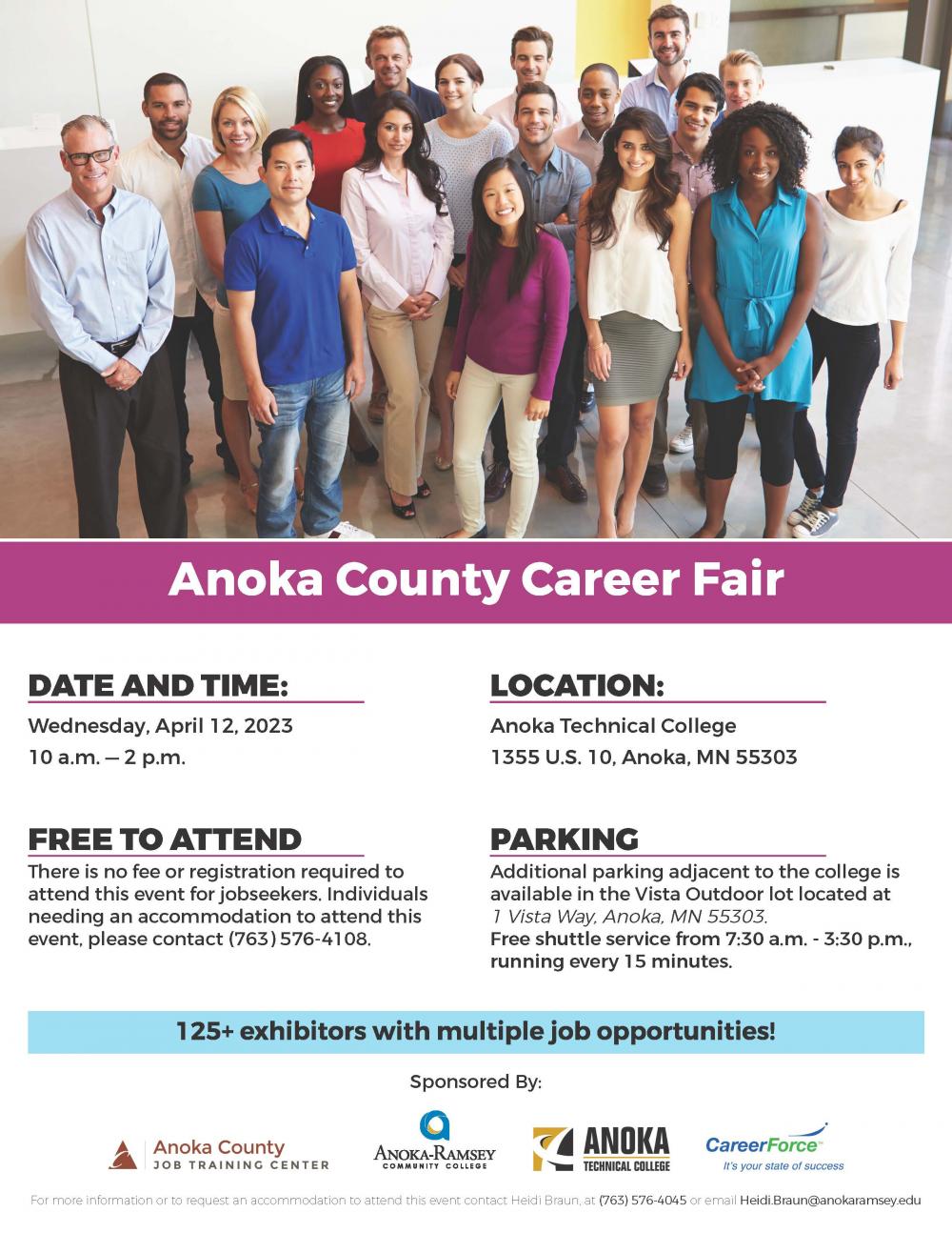Career Fair Anoka Technical College St. Francis Minnesota
